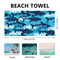 Portable Quick Drying Beach Towel Water Absorbent Sports Towel With Mesh Bag For Swimming Fitness A 1