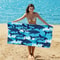 Portable Quick Drying Beach Towel Water Absorbent Sports Towel With Mesh Bag For Swimming Fitness A 3