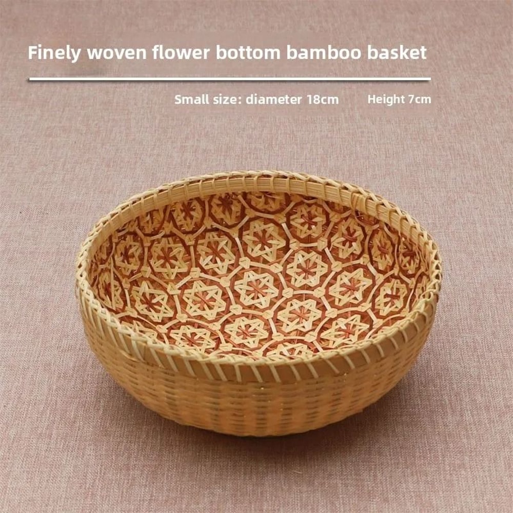 Professional HandWoven Bamboo Storage Baskets Rustic Decor For Home And Kitchen 6