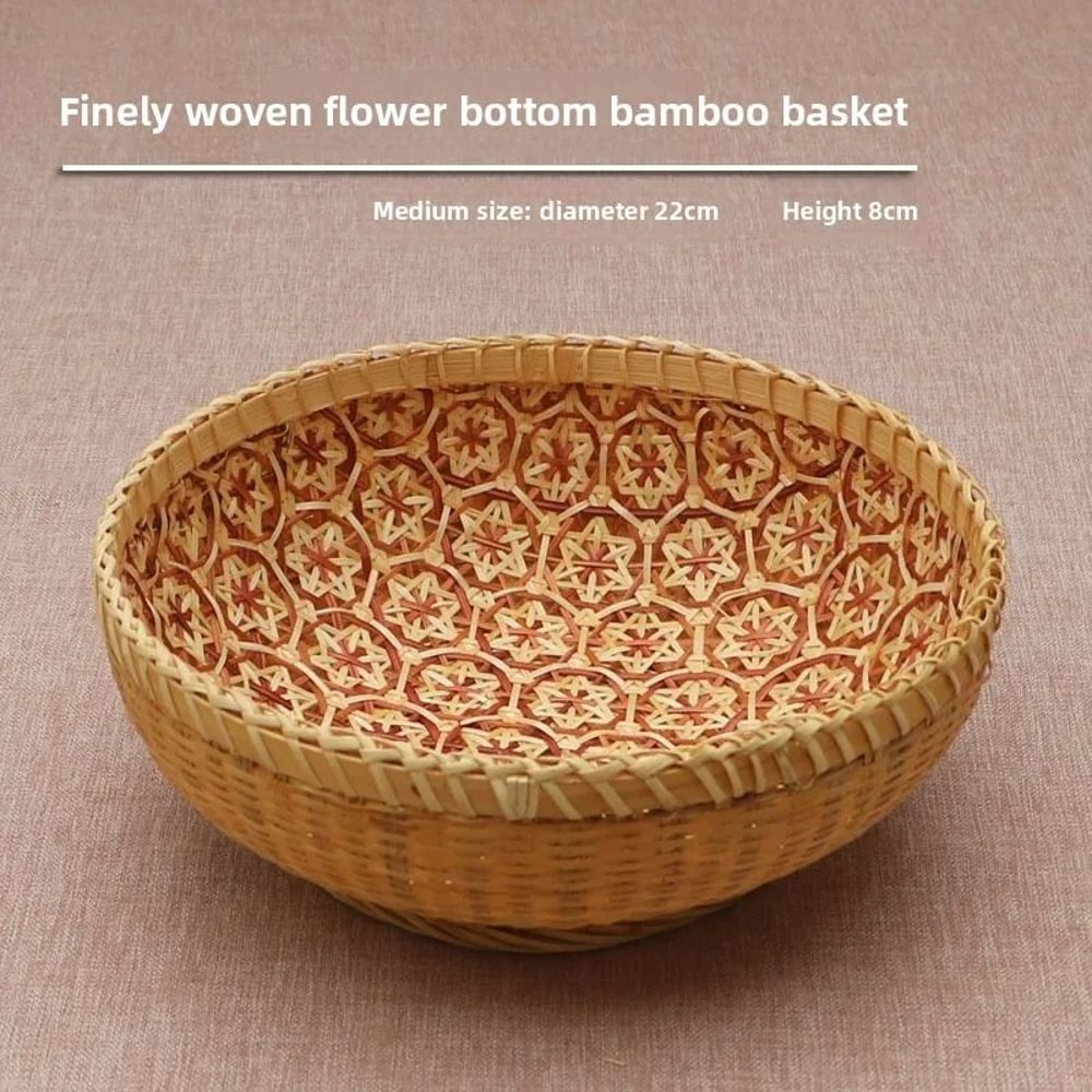 Professional HandWoven Bamboo Storage Baskets Rustic Decor For Home And Kitchen 7