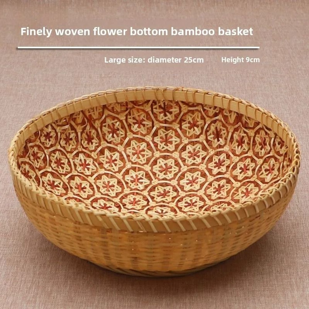 Professional HandWoven Bamboo Storage Baskets Rustic Decor For Home And Kitchen 8
