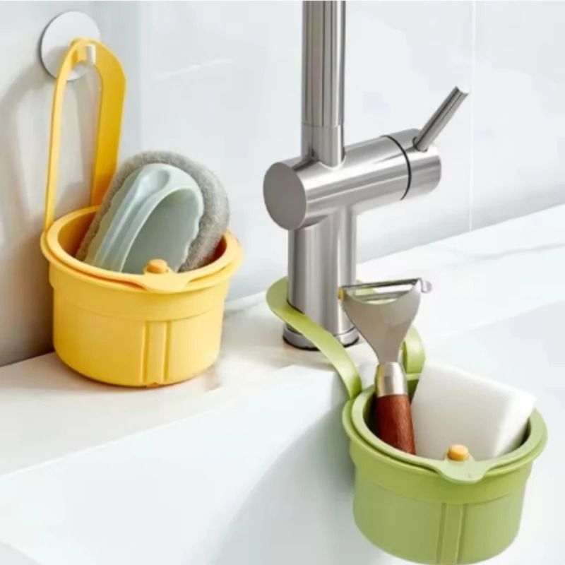 Multifunctional Hanging Circular Sink Filter Basket For Fruit And Vegetable Cleaning 4