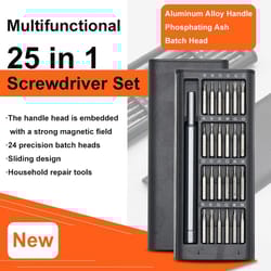 25-in-1 precision magnetic screwdriver set for professional phone and computer repairs