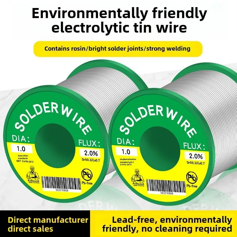 High Purity LeadFree Soldering Wire With Low Temperature Flux Core 50g 1