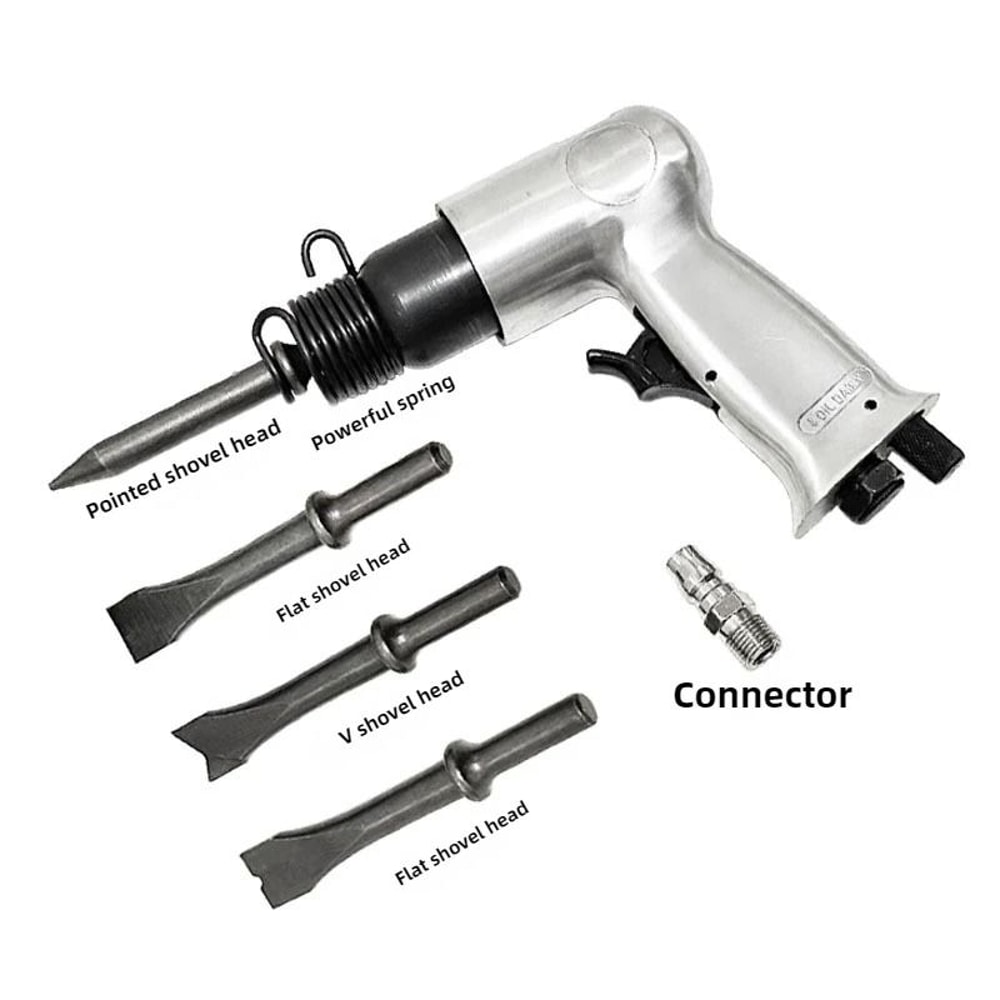 New Strong Type 150 Pneumatic Air Shovel Scraper Impact Hammer Wind Shovel Tool Set 4