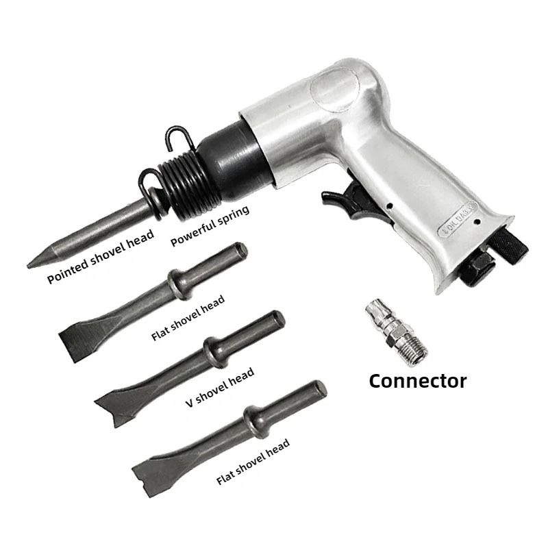 New Strong Type 150 Pneumatic Air Shovel Scraper Impact Hammer Wind Shovel Tool Set 4