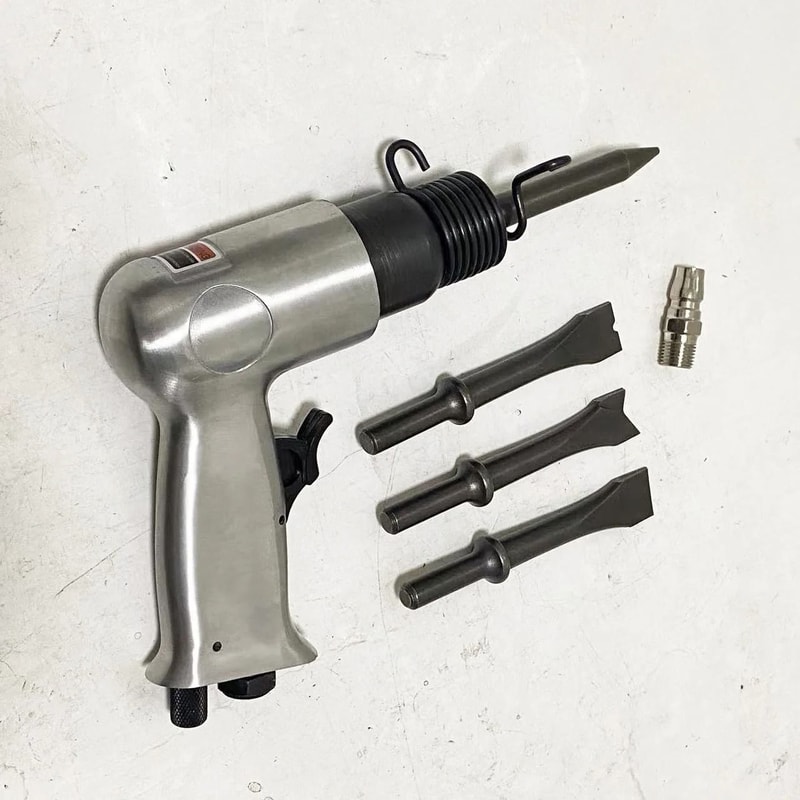 New Strong Type 150 Pneumatic Air Shovel Scraper Impact Hammer Wind Shovel Tool Set 6