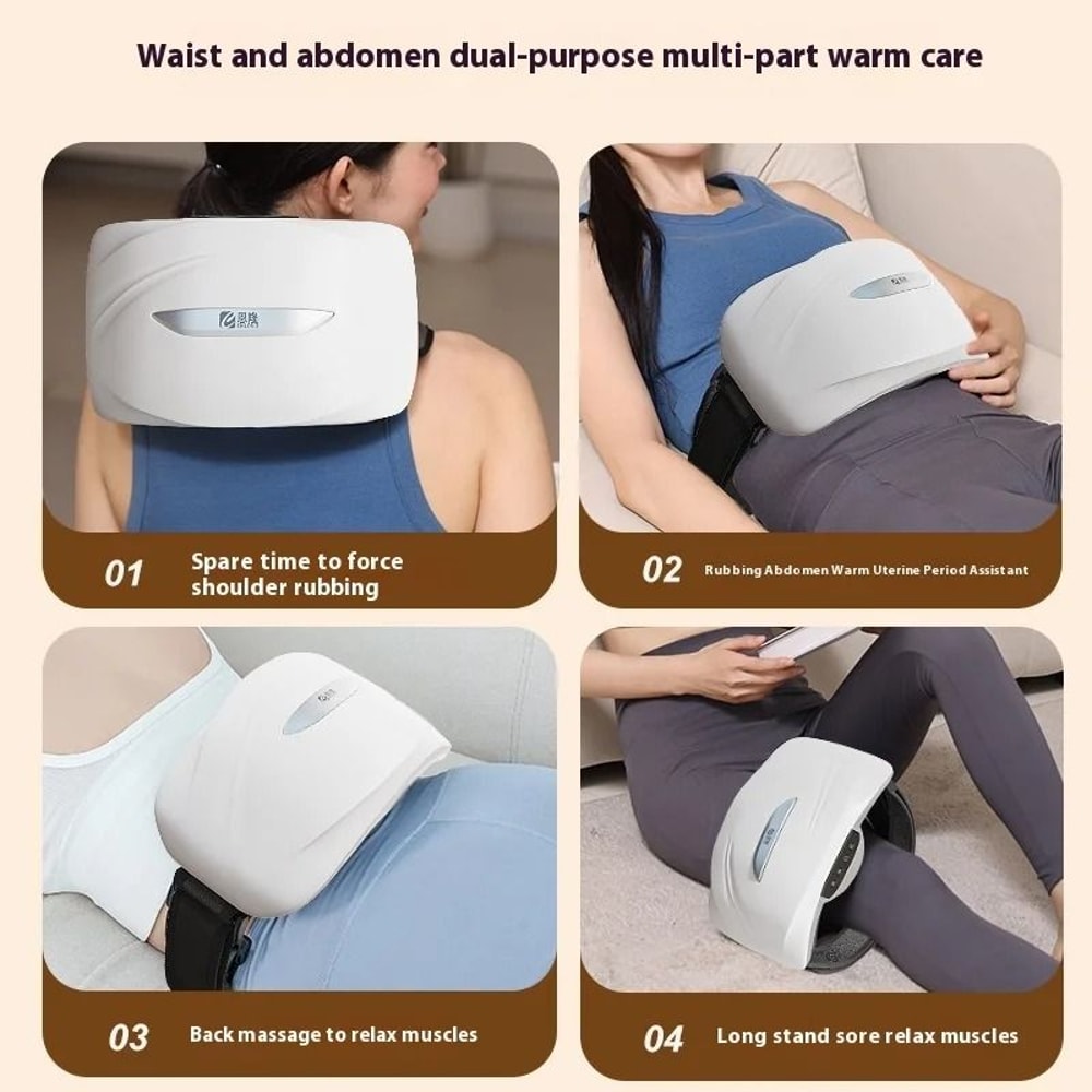 Automatic Heated Abdominal Vibrating Massager Wireless Belt For Waist And Back 1