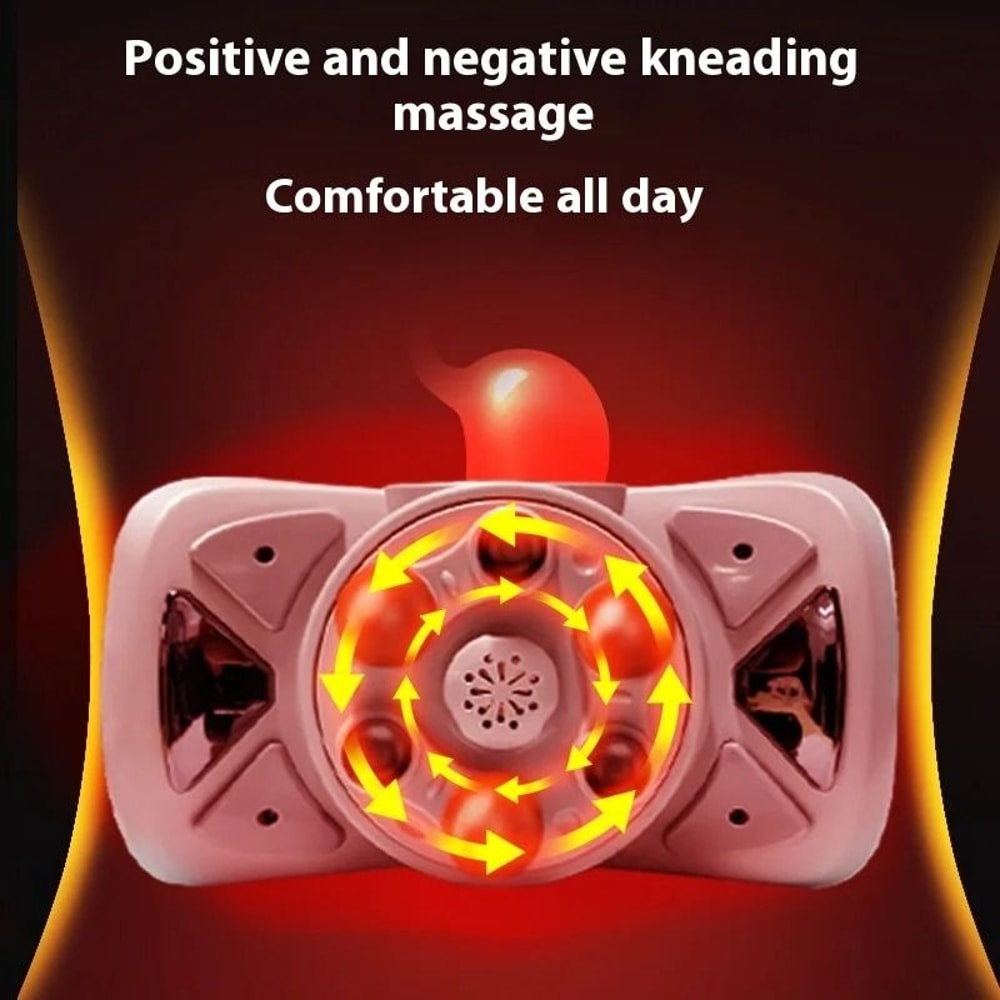 Automatic Heated Abdominal Vibrating Massager Wireless Belt For Waist And Back 4