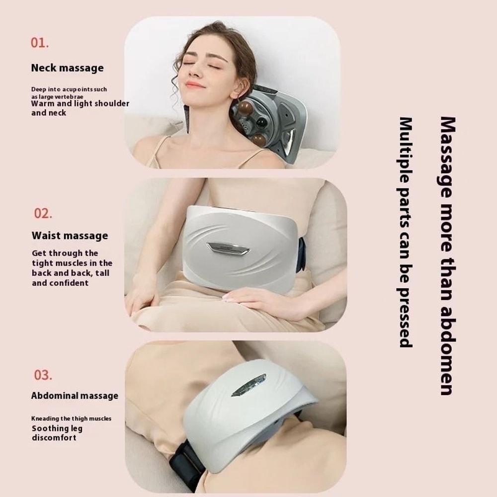 Automatic Heated Abdominal Vibrating Massager Wireless Belt For Waist And Back 5