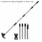 2in1 Assembly Weed Puller And Garden Hoe With 148cm Adjustable Handle 6