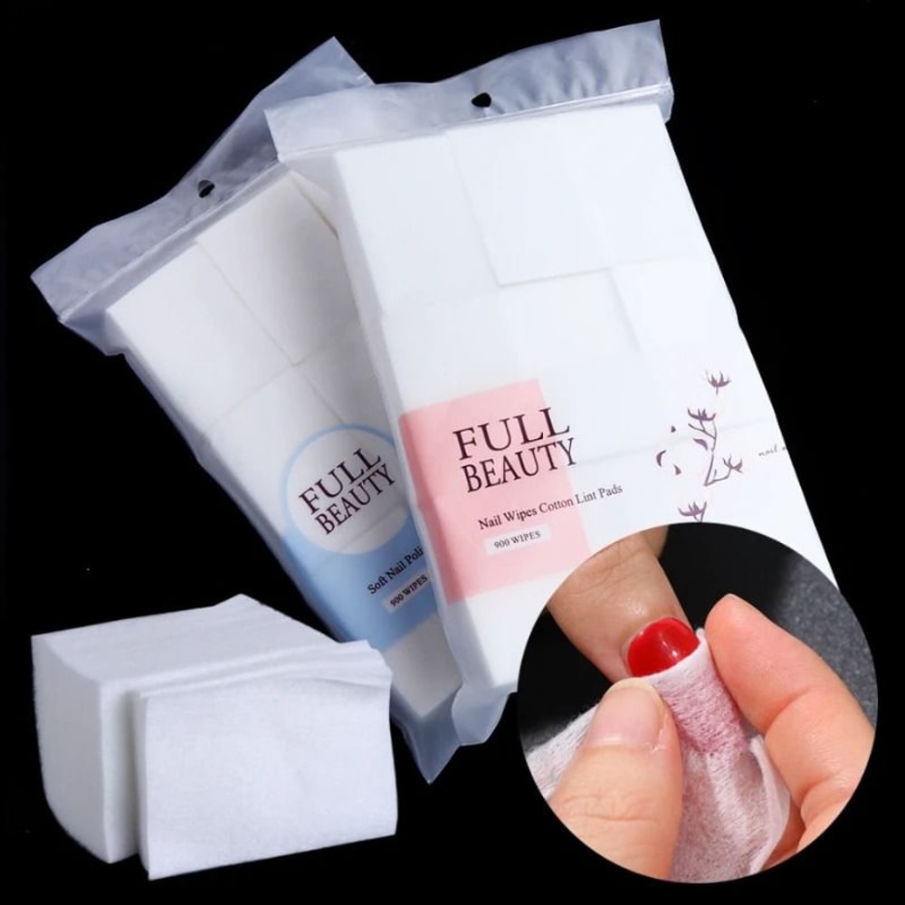 Professional LintFree Nail Polish Remover Cotton Wipes For UV Gel Manicure Cleansing 1