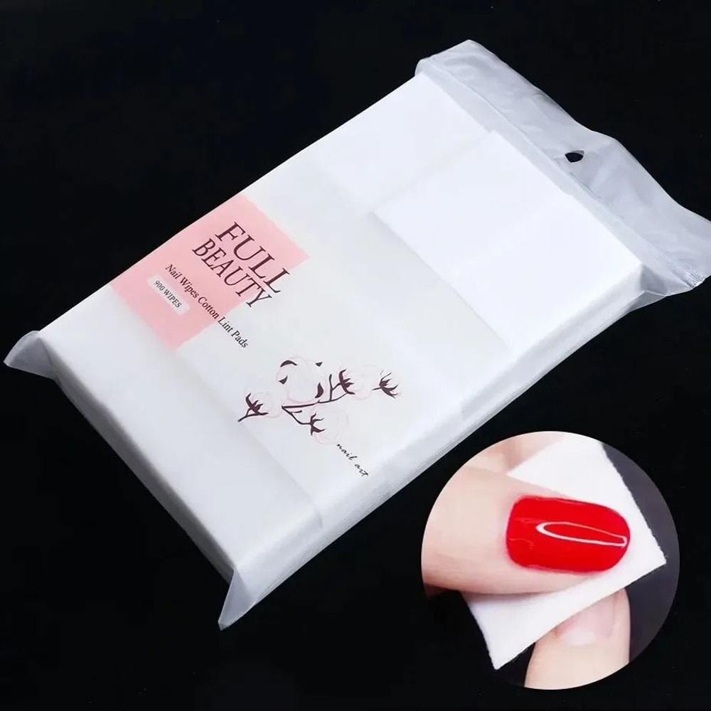 Professional LintFree Nail Polish Remover Cotton Wipes For UV Gel Manicure Cleansing 6