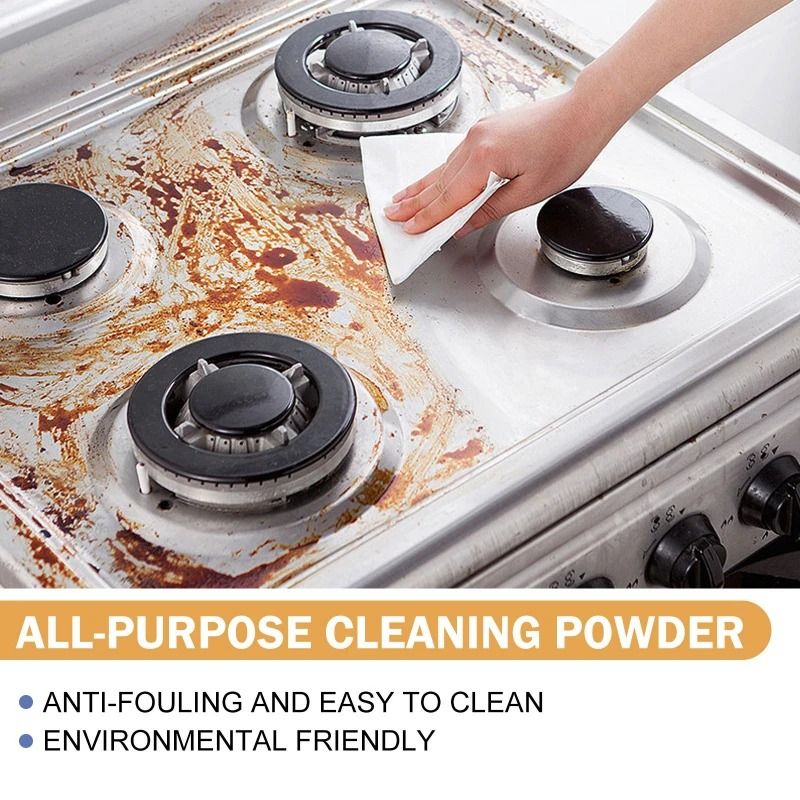Powerful MultiFunction AllPurpose Kitchen Cleaning Powder For Heavy Oil Stains 4
