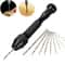 Mini Micro Aluminum Alloy Manual Twist Hand Drill For Jewelry And Woodworking 4
