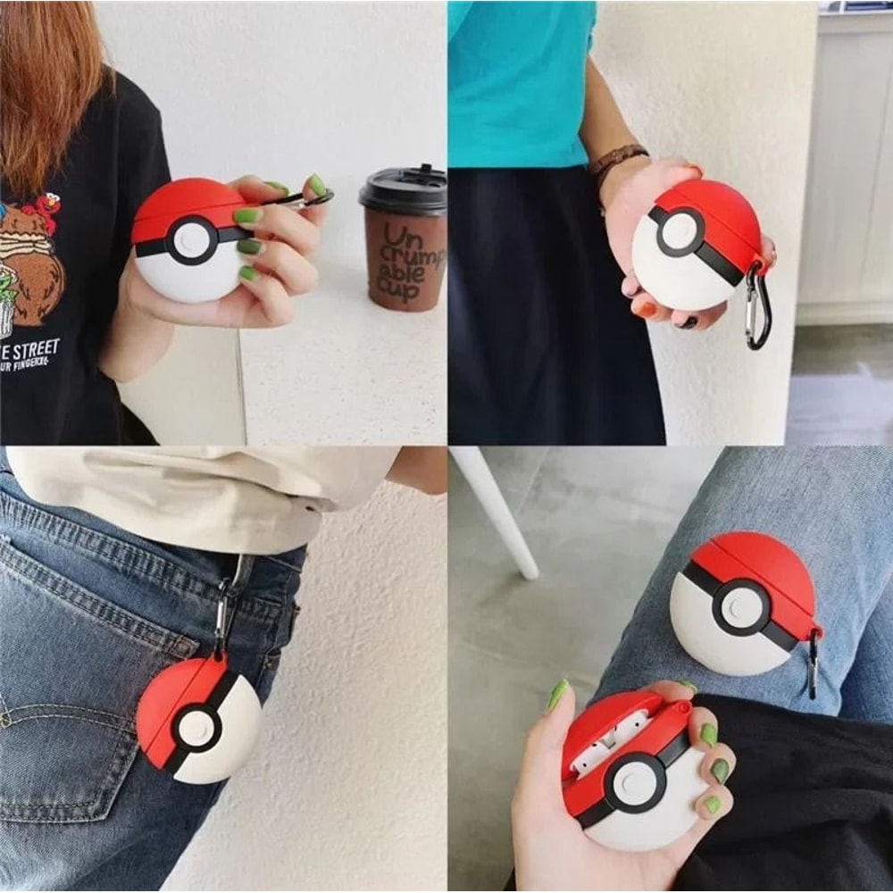 Pokemon Poke Ball Shockproof Protective Case For AirPods 1
