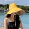 WideBrimmed UV Resistant Sun Hat For Women Foldable Beach Hiking Fisherman Hat 11