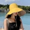 WideBrimmed UV Resistant Sun Hat For Women Foldable Beach Hiking Fisherman Hat 11