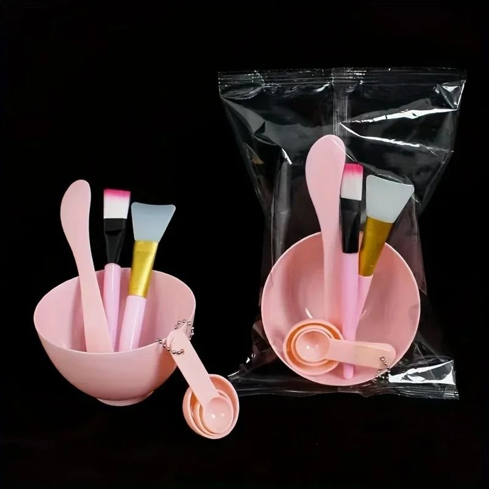 7 In 1 DIY Face Mask Mixing Bowl Set With Silicone Brushes And Spatula 4