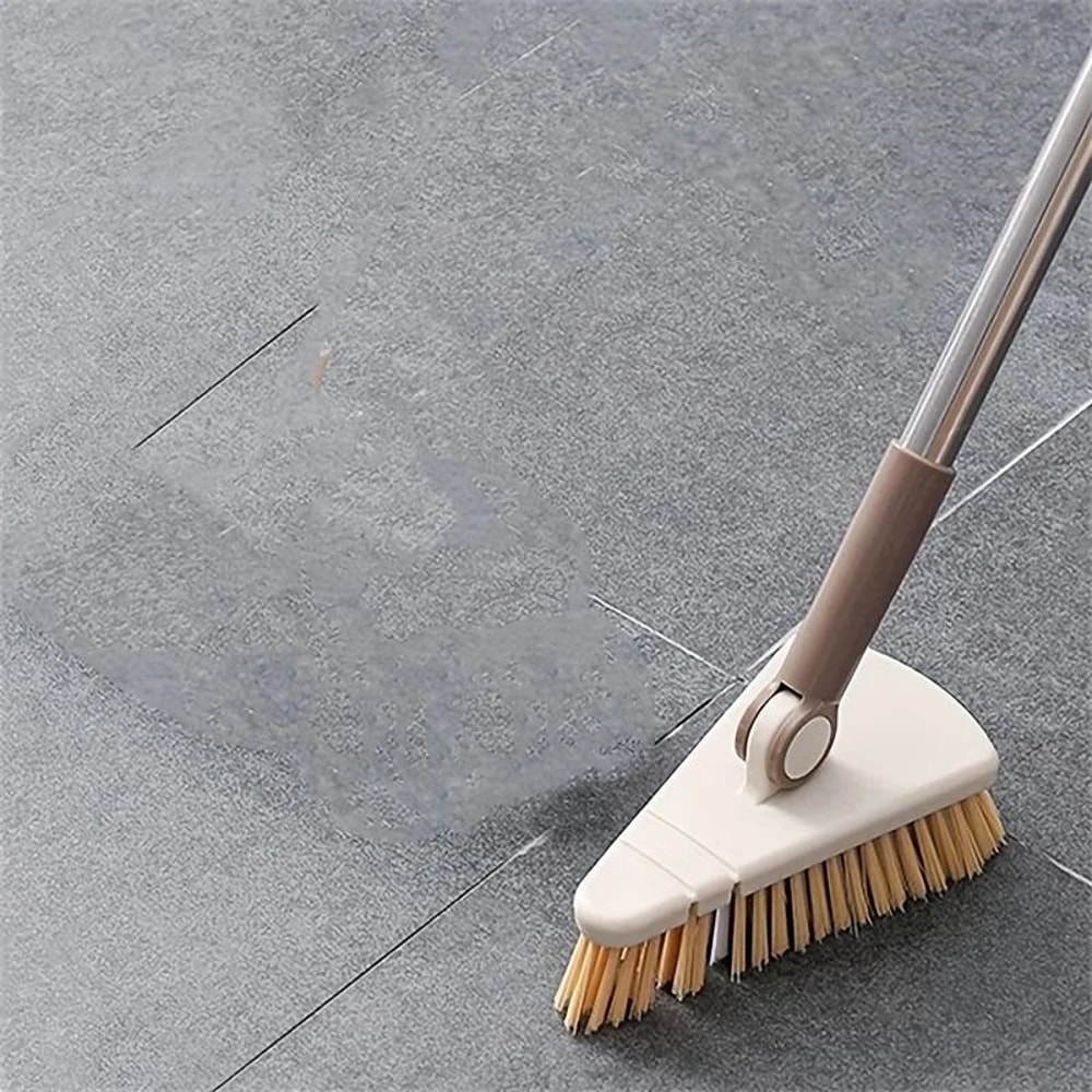 Triangle Floor Brush With Long Handle For Bathroom Kitchen And Balcony 6