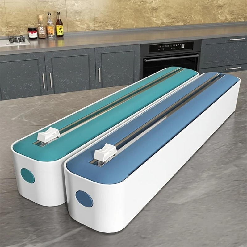 Dual Pocket Cling Film Dispenser And Cutter Multifunctional Kitchen Sealing Machine 1