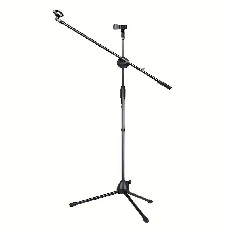 Tripod Boom Microphone Stand With Adjustable Arms And Mic Clip 4