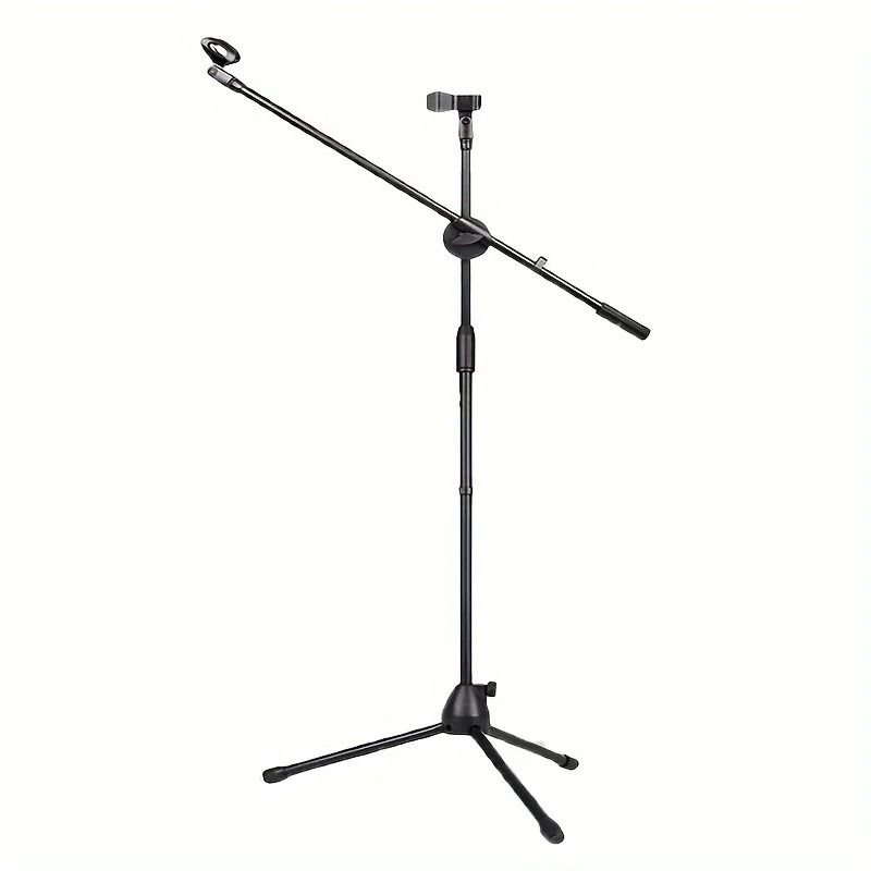 Tripod Boom Microphone Stand With Adjustable Arms And Mic Clip 6