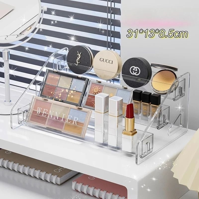 Clear Cosmetic Space Saving Display Stand For Makeup And Palettes 3
