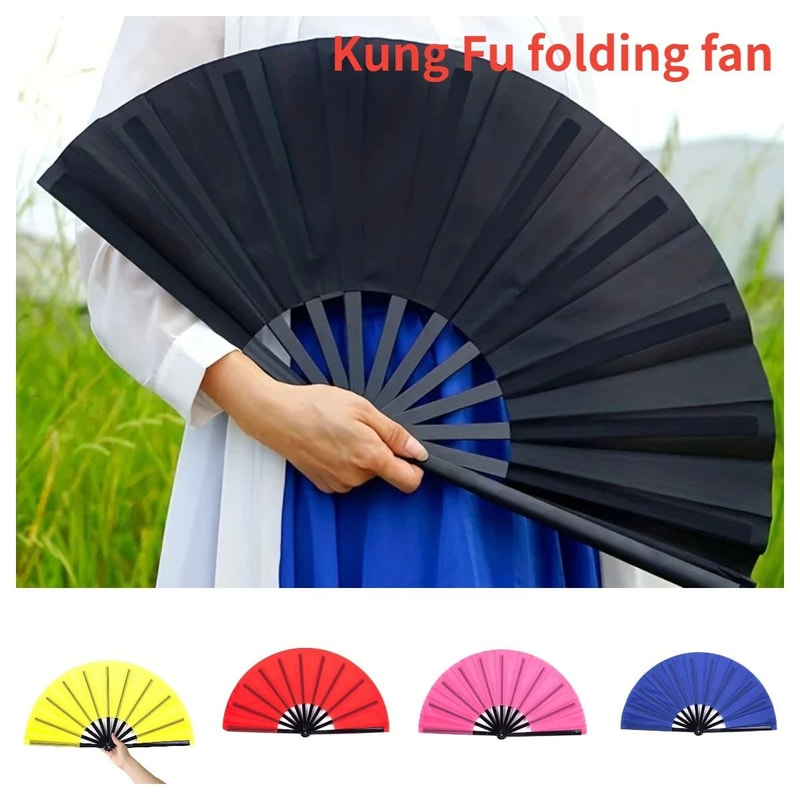 10 Inch Double Sided Chinese Kung Fu Folding Fan For Martial Arts And Dance 0
