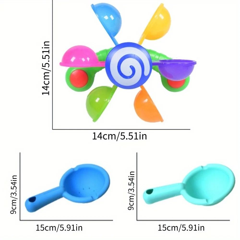 Colorful Suction Cup Windmill Toy For Bathroom And Outdoor Play 1