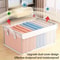 Large Capacity PVC Clothing Storage Box With Foldable Dustproof Lid 2