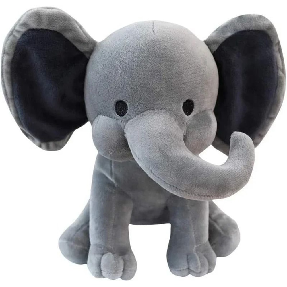 25cm Gray Elephant Stuffed Plush Toy Kawaii Animal Sleeping Pillow 8