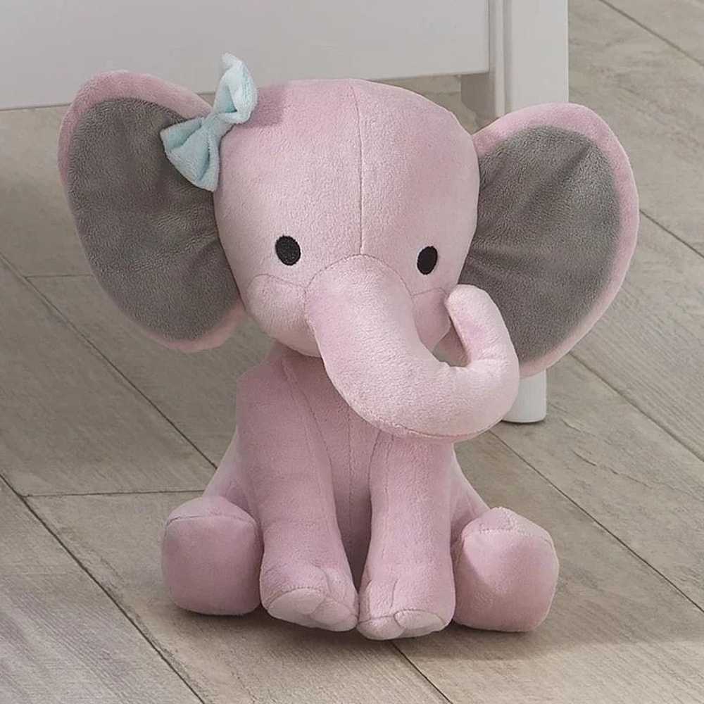 25cm Gray Elephant Stuffed Plush Toy Kawaii Animal Sleeping Pillow 3