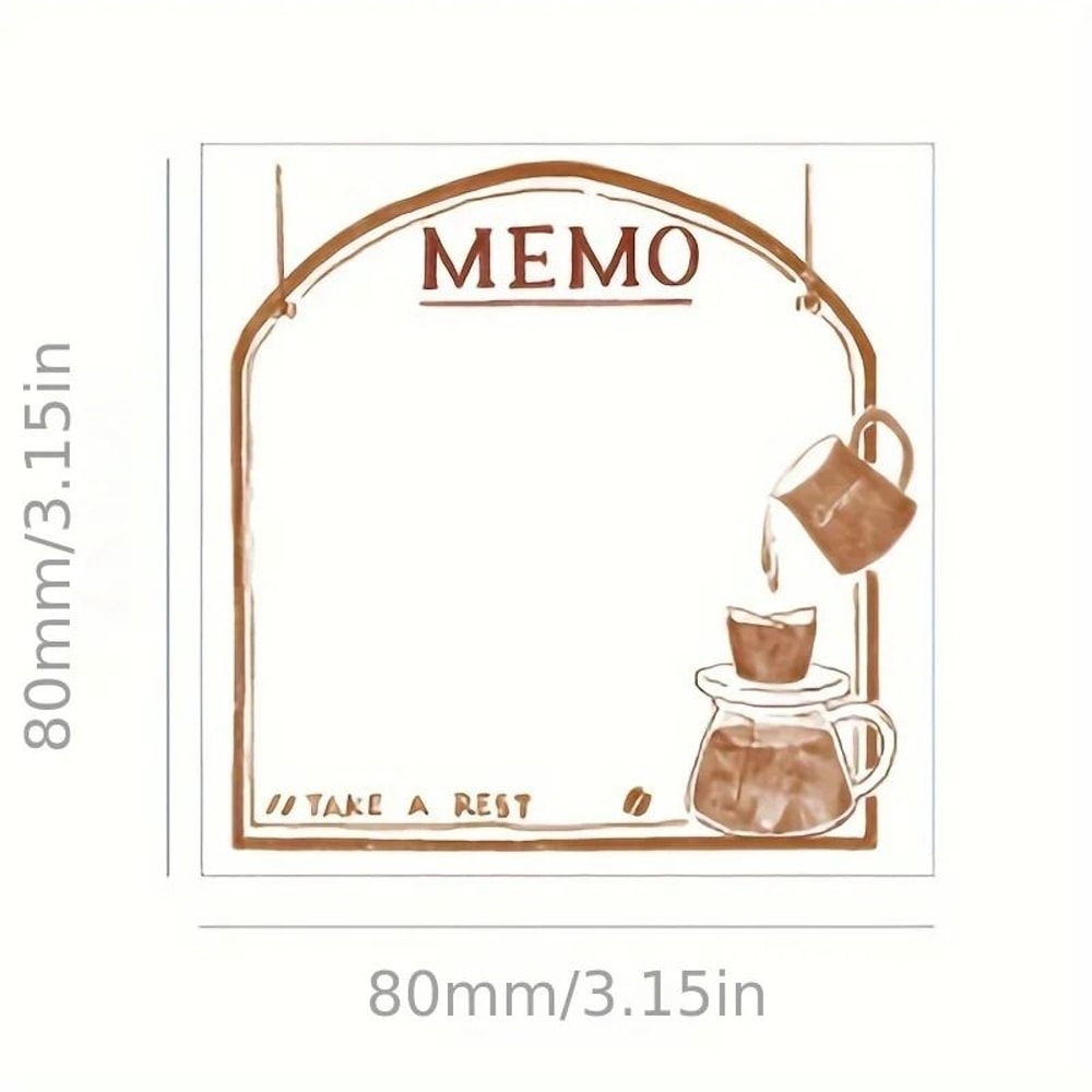 100pcs Fresh And Artistic Watercolor Handdrawn Stationery Note Paper 1