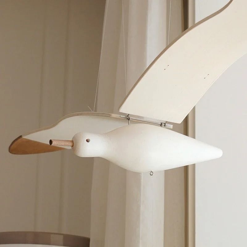Creative Wooden Wall Hanging Flying Seagull Bird Decoration 2