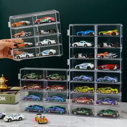 transparent dust-proof car model storage and display rack