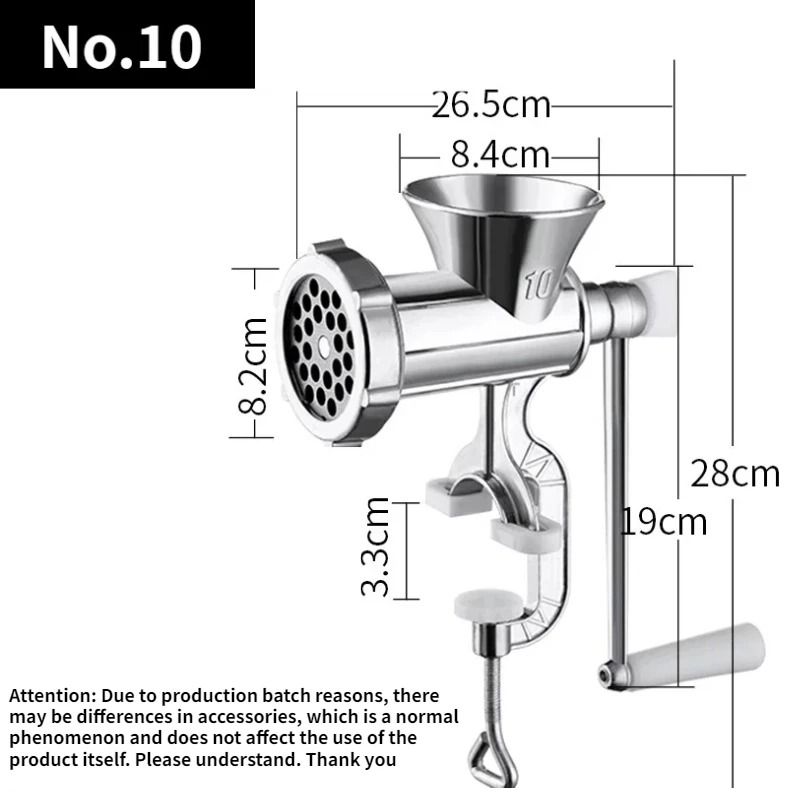 Heavy Duty Hand Operated Manual Kitchen Meat Mincer And Sausage Filler 7