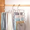 Stainless Steel Retractable Trouser Rack MultiFunctional Folding Hanger 0