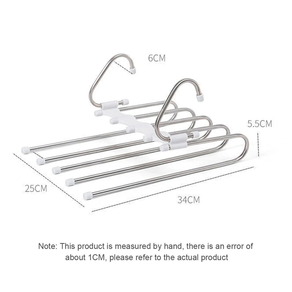 Stainless Steel Retractable Trouser Rack MultiFunctional Folding Hanger 2