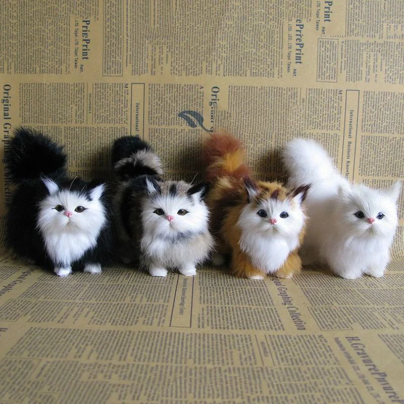 Cute Realistic Simulation Cat Plush Toy 5