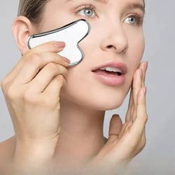 stainless steel facial guasha scraping & lifting massage tool