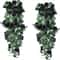 2Pcs Artificial Black Rose Vine Hanging Decorations 0