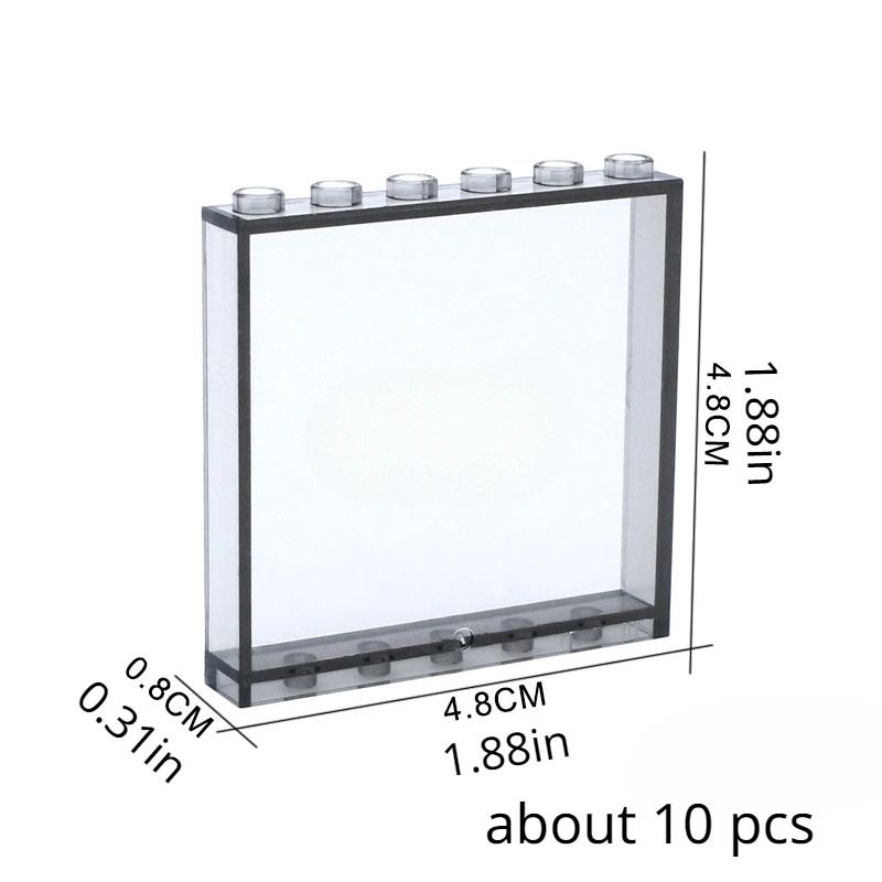1x6x5 Window Glass House Wall Elements 7