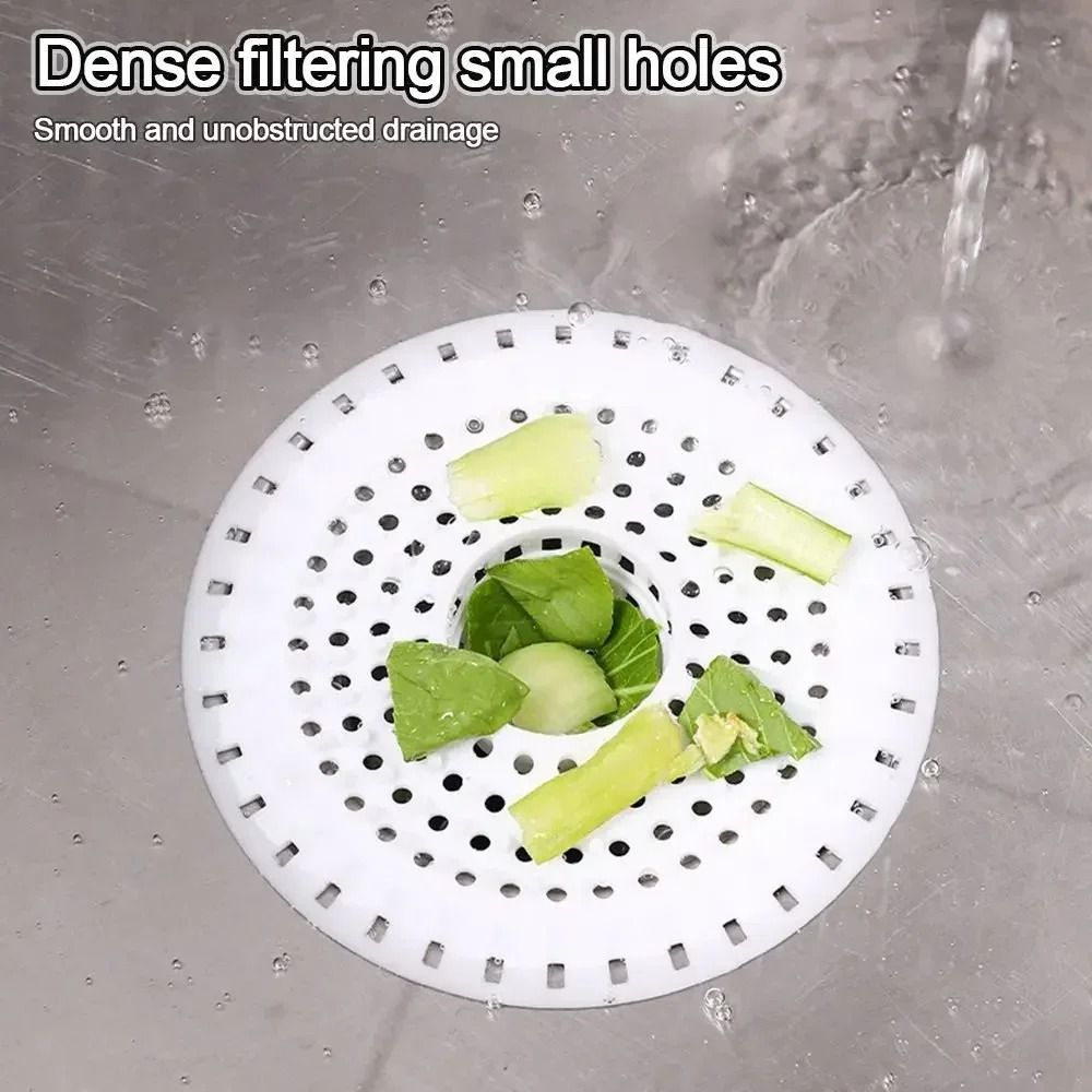 Silicone Shower Drain Hair Catcher And Sink Strainer 1