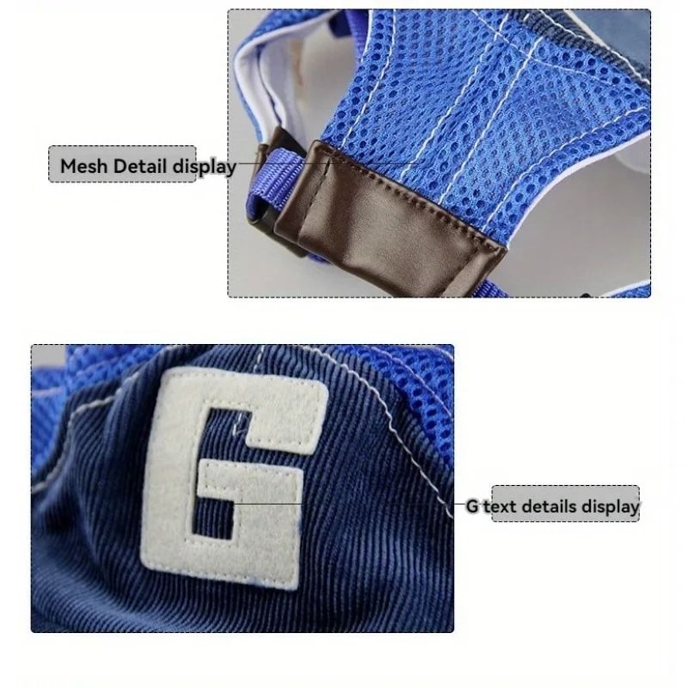 Adjustable Pet Outdoor Sun Visor Mesh Baseball Cap 4