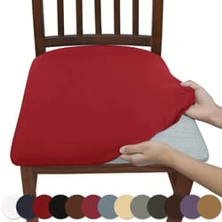 solid color brushed high elastic chair slipcovers