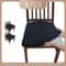 Solid Color Brushed High Elastic Chair Slipcovers 6