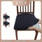 Solid Color Brushed High Elastic Chair Slipcovers 6