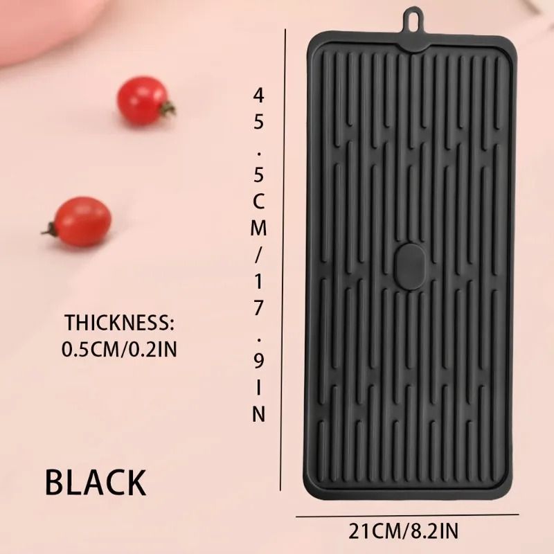 Silicone RollUp Dish Drying Mat 1