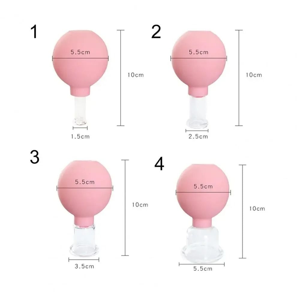 Vacuum Cupping Glass Jar Facial Body Massager 3
